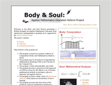 Tablet Screenshot of bodysoulmath.org